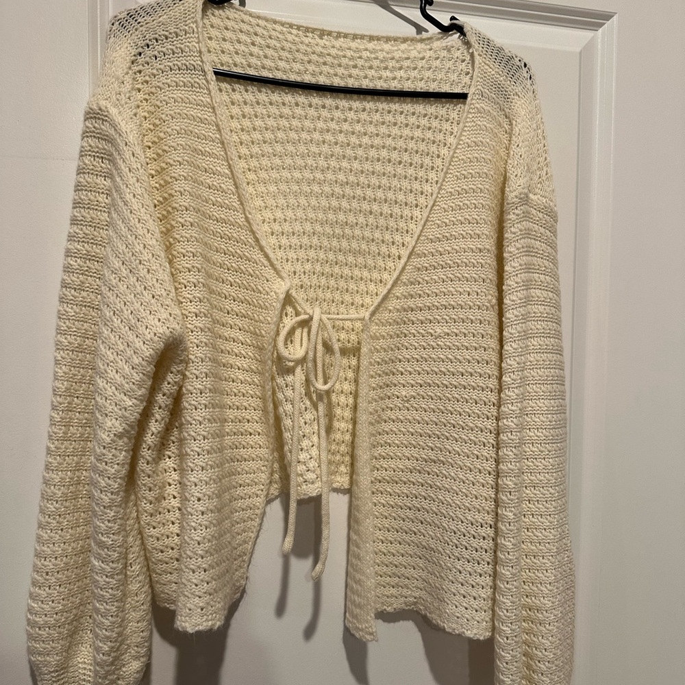 Cream Knit Women's Sweater